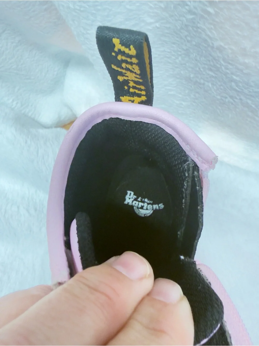 Dr. Martens Pink Lace-Up Kids Combat Boots
